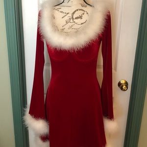 Red Velvet Adult Santa Baby dress